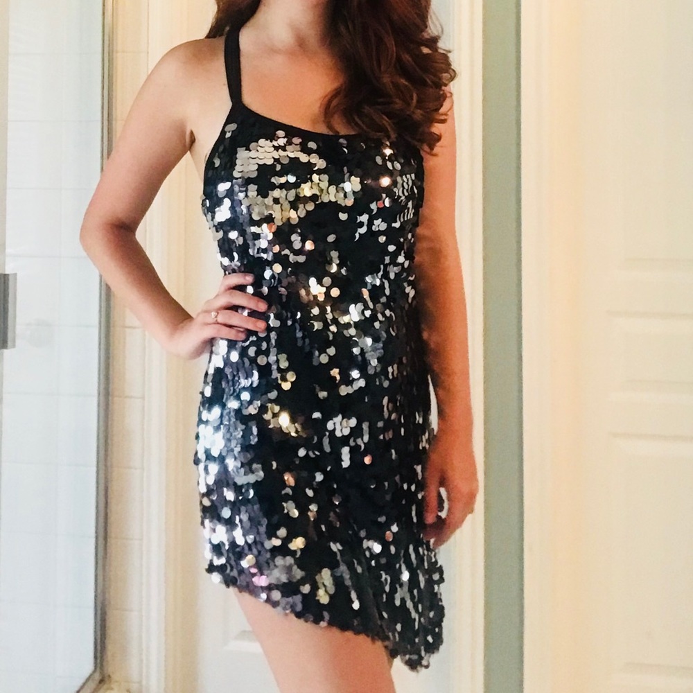 Sequined short dress